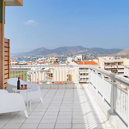 Modern Penthouse Overlooking Halkis Халкис Екстериор снимка