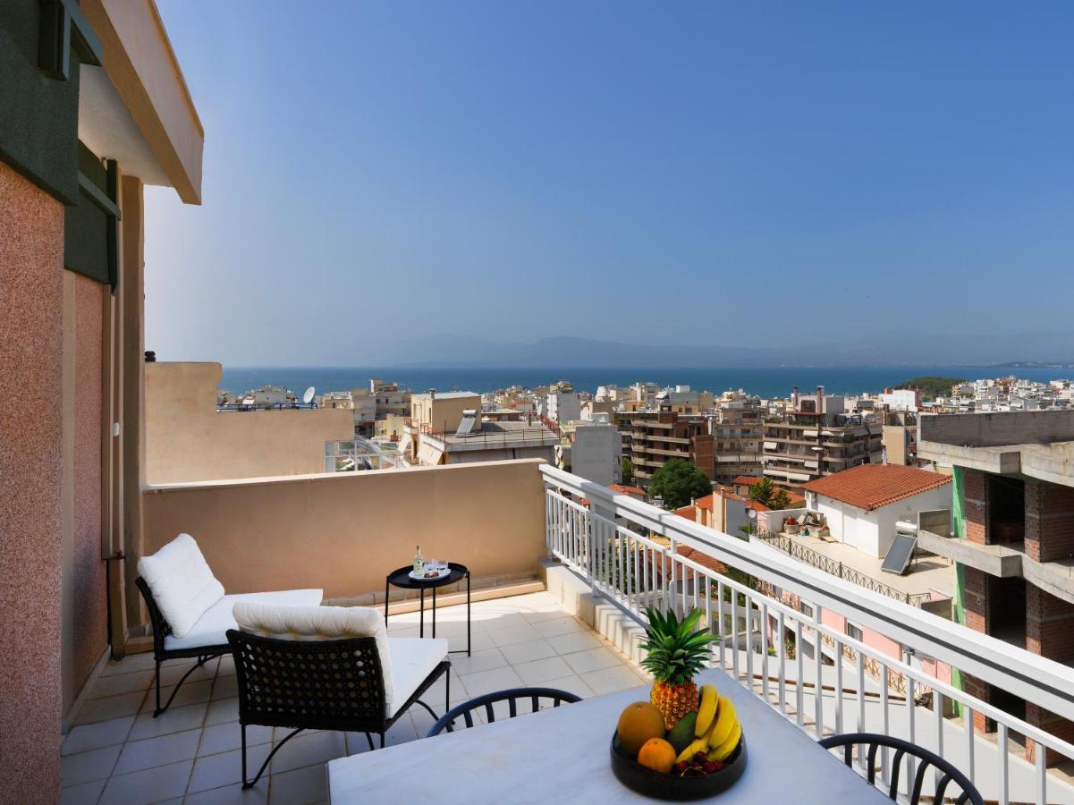 Modern Penthouse Overlooking Halkis Халкис Екстериор снимка